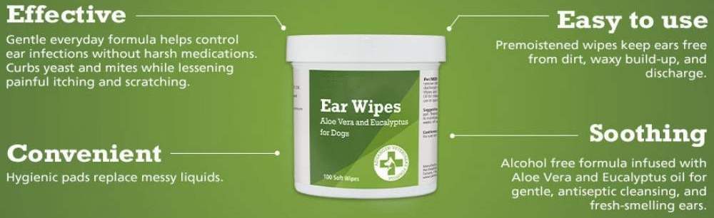 buy dog ear clean wipes online